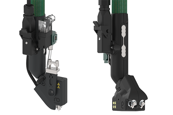 Клеевая головка TWIST с электромагнитным клапаном, присоединенная к шлангу Rio