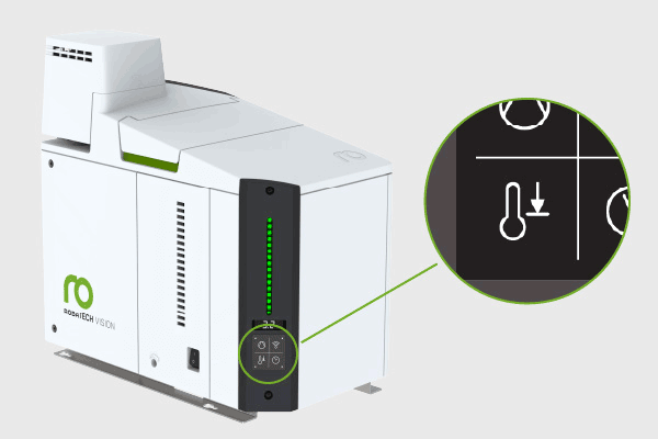 Функция снижения температуры для экономит энергии плавителя Robatech